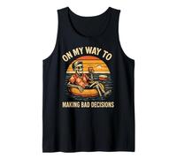 Mens On My Way to Making Bad Decisions - Funny Beach Vacation Tank Top