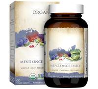 Men's Once Daily Vegan Tablets, Multivitamins, Whole Food Supplement - 60 Count per Bottle