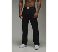 Men's One More Rep Straight Leg Jogger | Black | Size 4X-Large | BOOHOOMAN