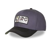 Men's One Piece Adjustable Baseball Cap by Snapback, Grey/Green/Black, One Size