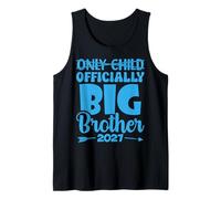 Mens Only Child Expires Promoted to Big Brother Officially 2027 Tank Top