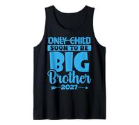 Mens Only Child Expires Soon to Be Big Brother 2027 Announcement Tank Top