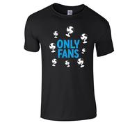 Men's Only Fans Tshirt|Funny Novelty Comical Adult Sexy Model Social Media Fan Site Rude Crude Naughty Unisex t-Shirt| Regular Fit 100% Cotton tee Shirt for UK Men/Women Black