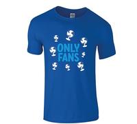 Men's Only Fans Tshirt|Funny Novelty Comical Adult Sexy Model Social Media Fan Site Rude Crude Naughty Unisex t-Shirt| Regular Fit 100% Cotton tee Shirt for UK Men/Women Royal