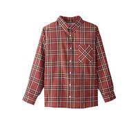 Men's Open Back Adaptive Sport Shirt, Red/Wine Plaid, XXL