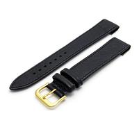 Men's Open Ended Leather Watch Strap/Band for Vintage Watches 18mm Wide Black G