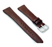 Men's Open Ended Leather Watch Strap/Band for Vintage Watches 20mm Wide Dark Brown S