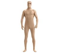 Mens Open Face Spandex Bodysuit Full Body 2nd Skin Tight Suit Stretchy Halloween Costume Unitard Bodysuit Catsuit Men Stretch Spandex Cosplay Party Performance Outfits