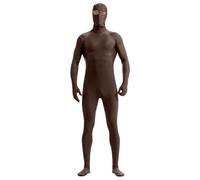 Mens Open Face Spandex Bodysuit Full Body 2nd Skin Tight Suit Stretchy Halloween Costume Unitard Bodysuit Catsuit Men Stretch Spandex Cosplay Party Performance Outfits