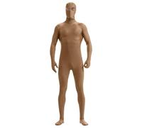 Mens Open Face Spandex Bodysuit Full Body 2nd Skin Tight Suit Stretchy Halloween Costume Unitard Bodysuit Catsuit Men Stretch Spandex Cosplay Party Performance Outfits