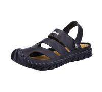 Men's Open Toe Sport Sandals Adjustable Strap Outdoor Summer Shoes Casual Breathable Non-Slip Walking Beach Footwear Black