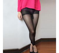 Men's Open Toe Stirrup Tights Ultra-Thin Black(open sheath pouch)