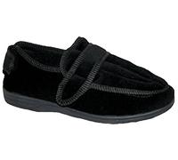Mens or Womens Diabetic Orthopaedic Comfort Luxury Slippers Shoes Wide Fit Adjustable Touch Fasten