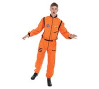 Men's Orange Astronaut Costume - Standard