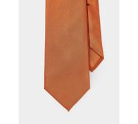Men's Orange Seven Fold Silk Tie - Savile Row Company
