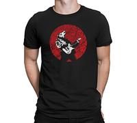 Mens Organic T Shirts Werewolf Guitar Music Electric Acoustic Bass Gift-Black