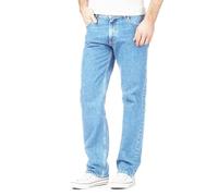 Mens Original 100% Cotton Jeans Plain Straight Leg Heavy Duty Denim Wash Boys Jean Classic Designer Stretch Fit Casual Work Wear Zip Fly Belt Loop Pants Pocket Trosuers Sizes 30-50(Light Blue, 42/29)