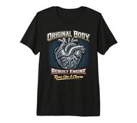 Mens Original Body Rebuilt Engine Open Heart Surgery Survivor Premium T-Shirt