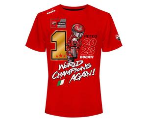 Men's Original Ducati Celebratory T-Shirt Pecco Bagnaia MotoGP2023 98771230