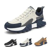 Men's Orthopedic Comfort Sneaker 2024, Mens Slip-On Orthopedic Shoes 2024, Softsfeel Men's Relieve Foot Pain Perfect Walking Shoes (Color : White, Size : 46)