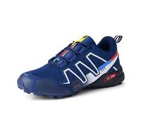 Men's Orthopedic Comfort Sneaker Durable Sneakers Non Slip Breathable Shoes Fashion Wide Fit Shoes Sports & Outdoor Trainers Cushioned Footbed Sneakers for Walking Rock Climbing Trail Running Blue