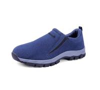 Men's Orthopedic Comfort Sneaker Minimalist Shoes Non Slip Breathable Trainers Sturdy Grip Sneakers Summer Sneakers Cushioned Footbed Trainers for Walking Rock Climbing Trail Running Blue