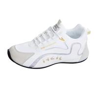 Men's Orthopedic Comfort Sneaker Minimalist Sneakers Durable Shoes Lawn Bowls Sneakers Comfortable Shoes Sports & Outdoor Trainers for Walking Rock Climbing Trail Running White