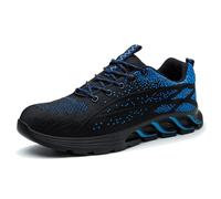 Men's Orthopedic Comfort Sneaker Non Slip Breathable Sneakers Cushioned Footbed Sneakers Non Slip Breathable Shoes Durable Shoes Fashion Wide Fit Trainers for Travel, Walking Blue