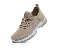 Men's Orthopedic Comfort Sneaker Soft Sole Shoes Waterproof Walking Sneakers Sturdy Grip Trainers Non Slip Breathable Trainers Sports & Outdoor Sneakers for Walking Rock Climbing Trail Running Khaki