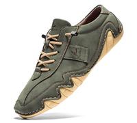 Men's Orthopedic Comfort Sneaker Soft Sole Trainers Cushioned Footbed Trainers Sturdy Grip Sneakers Waterproof Walking Shoes Fashion Wide Fit Sneakers for Walking Rock Climbing Trail Running Green