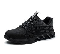 Men's Orthopedic Comfort Sneaker Soft Sole Trainers Waterproof Walking Shoes Lightweight Shoes Non Slip Breathable Trainers Soft Sole Sneakers for Walking Rock Climbing Trail Running Black