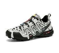 Men's Orthopedic Comfort Sneaker Waterproof Walking Trainers Cushioned Footbed Trainers Sturdy Grip Sneakers Waterproof Walking Sneakers Fashion Wide Fit Shoes Suitable for All Seasons Light Gray