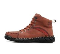 Men's Orthopedic Safety Work Shoes, Men Non Slip on Shoes, Shock Absorption, Non-Slip (Brown,11.5)