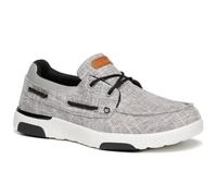 Men's Orthopedic Slip On Loafers Walking Shoes: Arch Support Boat Shoes for Plantar Fasciitis, Comfortable Walking Fashion Sneakers for Pain, Orthotics Slip-On Deck Loafers Light Grey Size 10