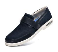 Mens Orthopedic Trainers Walking Shoes Men's Slip-On Loafers Thick Bottom Air Cushion for Arthritis in The Feet(Blu,6 UK)