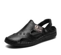 Men's Outdoor Causal Sandals Closed Toe Adjustable Sport Sandal Summer Beach Walking Slides Easy Steps from Sunrise to Sunset
