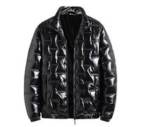 Men'S Outdoor Down Jackets: Down Jacket Men Shiny Puffer Jacket Men, Quilted Jackets For Men Winter Warm Padded Jacket Heavyweight Quilted Shiny Down Jackets Puffer Jackets Lightweight Packable