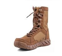 Men's Outdoor Hiking Shoes Desert High Military Tactical Boots Soldier Combat Military Boots khaki9 10.5
