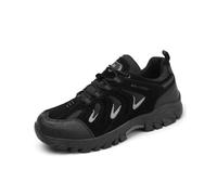 Mens Outdoor Hiking Shoes Lightweight Breathable Sneakers Non-Slip Comfortable Low Top Work Shoes All Seasons Black 10.5 UK