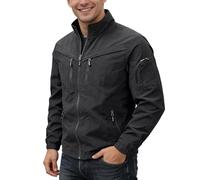 Men'S Outdoor Jackets - Lightweight Windproof Casual Jacket With Multiple Pockets For Outdoor Travel Daily Use Men's Breathable Stand Collar Zip Front Spring Summer Autumn
