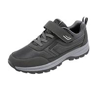 Men's outdoor jogging trainers, running shoes, lightweight, breathable, low top trainers, casual jogging shoes, gym sports shoes, orthopaedic shoes, slip-on shoes, leisure shoes, walking shoes, gray