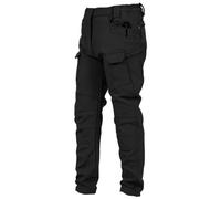Men's Outdoor Military Style Ski Trousers Fleece Lined Tactical Water-Resistant Trousers Multi Pockets Cargo Work Pants,Black,XL
