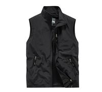 Men's Outdoor Vest Quick Drying Travel Outwear Gilet Sleeveless Waistcoat Photography Hiking Lightweight Jacket with Multi-pocket Thin Windbreaker Sports Work Vests Cargo Camping Coat