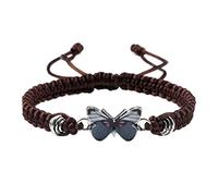 Mens Outdoor Watches Butterfly Bracelets for Teen Girls Adjustable String Butterfly Bracelets for Women Cute Butterfly Charm Bracelets Watches for Women Set (B, One Size)