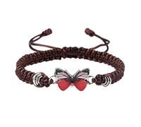 Mens Outdoor Watches Butterfly Bracelets for Teen Girls Adjustable String Butterfly Bracelets for Women Cute Butterfly Charm Bracelets Watches for Women Set (E, One Size)