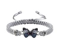 Mens Outdoor Watches Butterfly Bracelets for Teen Girls Adjustable String Butterfly Bracelets for Women Cute Butterfly Charm Bracelets Watches for Women Set (C, One Size)