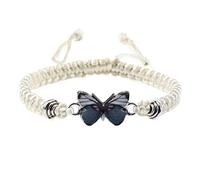 Mens Outdoor Watches Butterfly Bracelets for Teen Girls Adjustable String Butterfly Bracelets for Women Cute Butterfly Charm Bracelets Watches for Women Set (A, One Size)