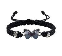 Mens Outdoor Watches Butterfly Bracelets for Teen Girls Adjustable String Butterfly Bracelets for Women Cute Butterfly Charm Bracelets Watches for Women Set (D, One Size)