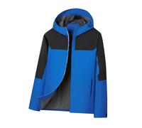 Men's Outdoor Waterproof Jackets with Hood Lightweight Color Block Windbreaker Windproof Zipper Hooded Raincoat Fashion Outdoors Jacket for Cycling Traveling Plus Size M-5XL