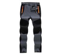 Men's Outdoor Waterproof Windproof Pants Fleece Regular Fit Cargo Work Trousers Snow Ski Hiking Pants Lightweight Straight Leg Trouser Stretch Mountaineering Pant Tracksuit Bottoms Zip Pockets XXXXXL